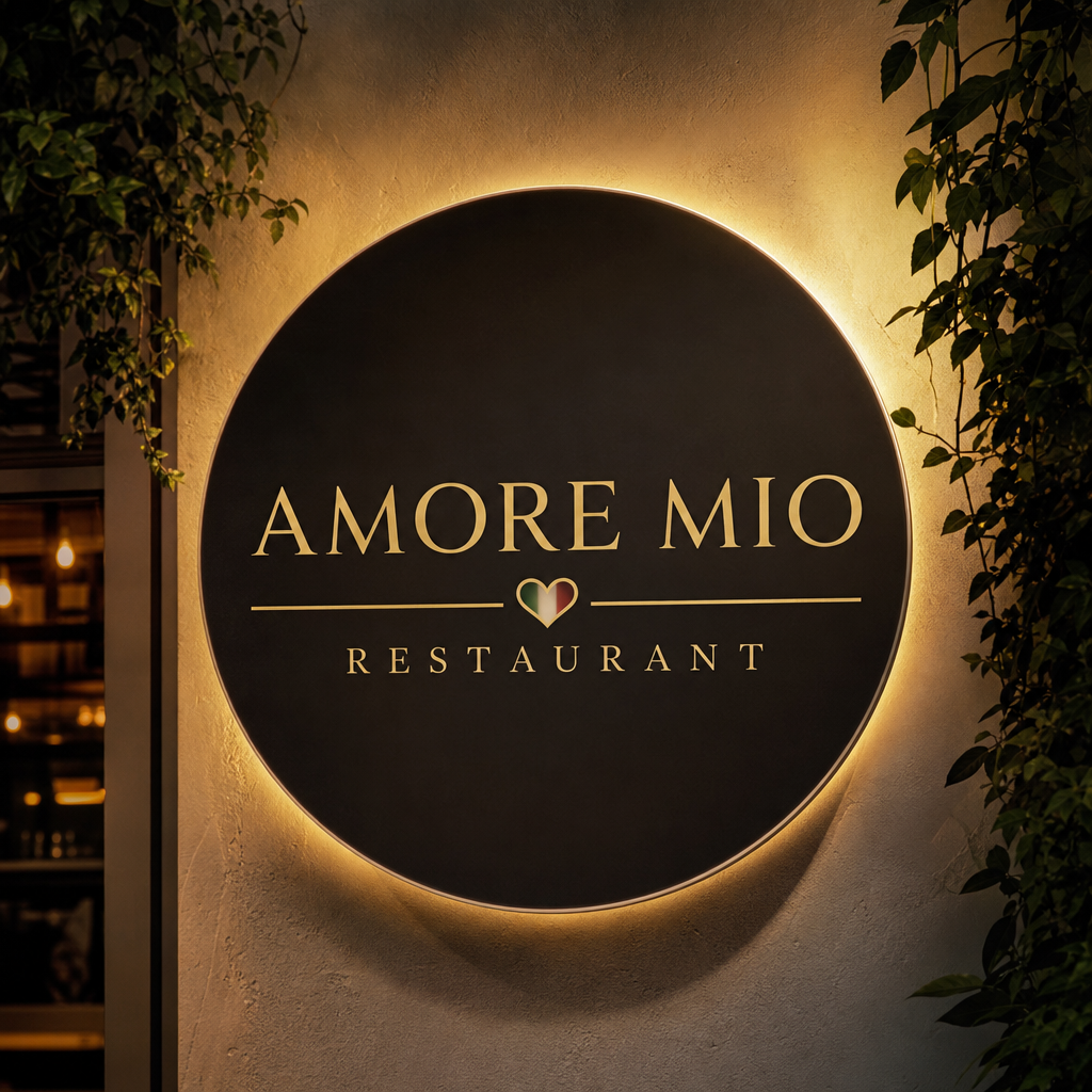 Amore Mio — a sample .socialmedia hub for a restaurant