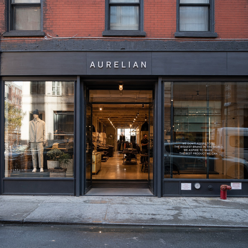Aurelian — a sample .socialmedia hub for a retail shop